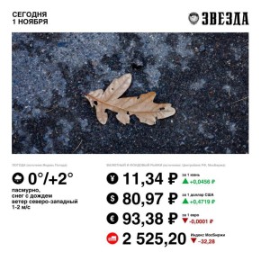 Доброе утро, Пермь!. Первый день ноября будет пасмурным, ожидается дождь со снегом