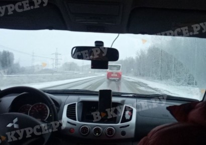 А на трассах в крае уже лежит снег