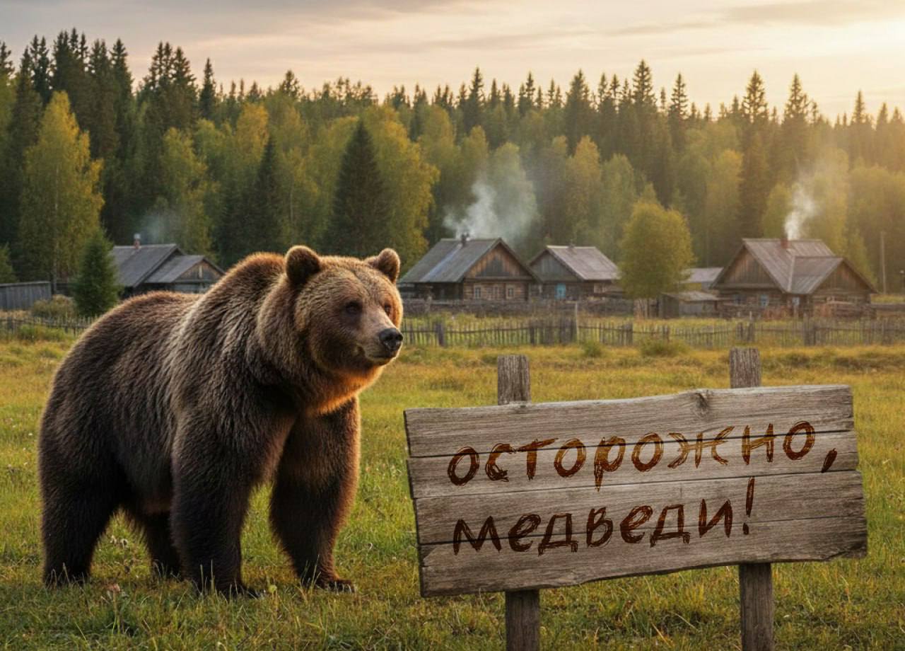 Медведь разрушил участок жительницы деревни Шабуры Частинского округа