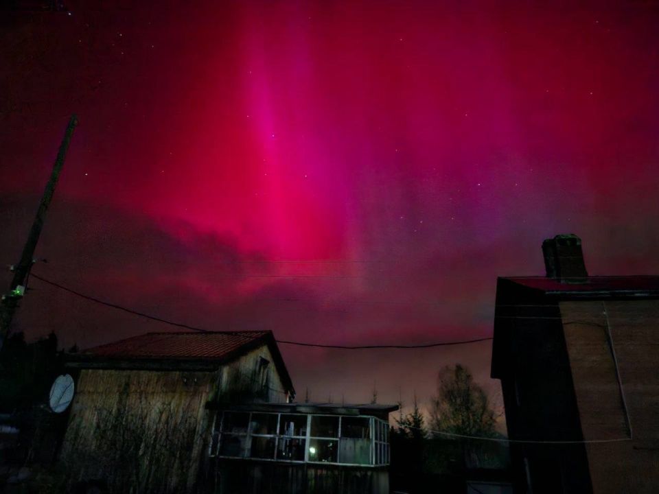 Северное сияние наблюдали сегодня утром пермяки