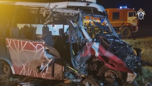 Оперативное видео с места происшествия с рейсовым автобусом в Кунгурском муниципальном округе