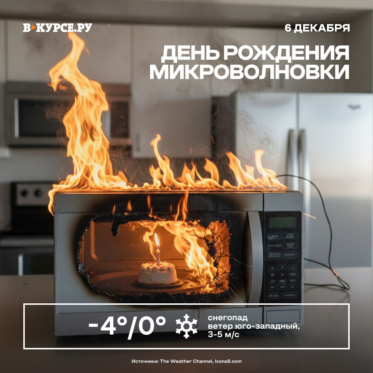 Доброе утро! Сегодня снегопад