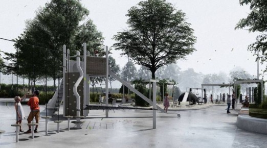 1 В центре Перми начали строить сквер на месте старой инфекционной больницы