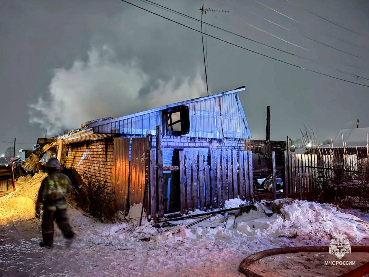 Пожар унес жизнь пенсионера в Соликамске Пожар унес жизнь пенсионера в Соликамске