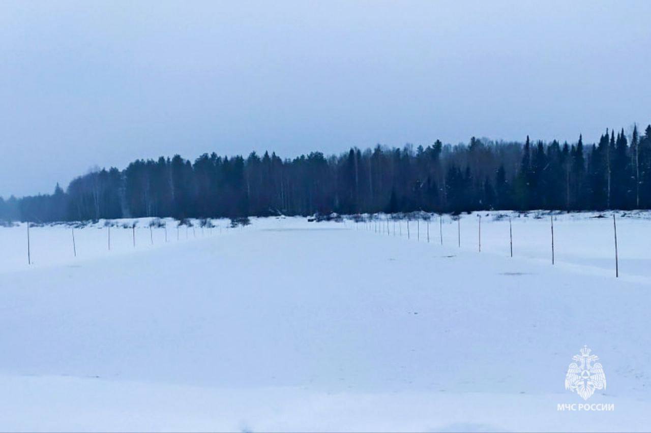 В Гайнском муниципальном округе открылась ледовая переправа в створе а/м дороги Лугдын-Кебраты через реку Кама