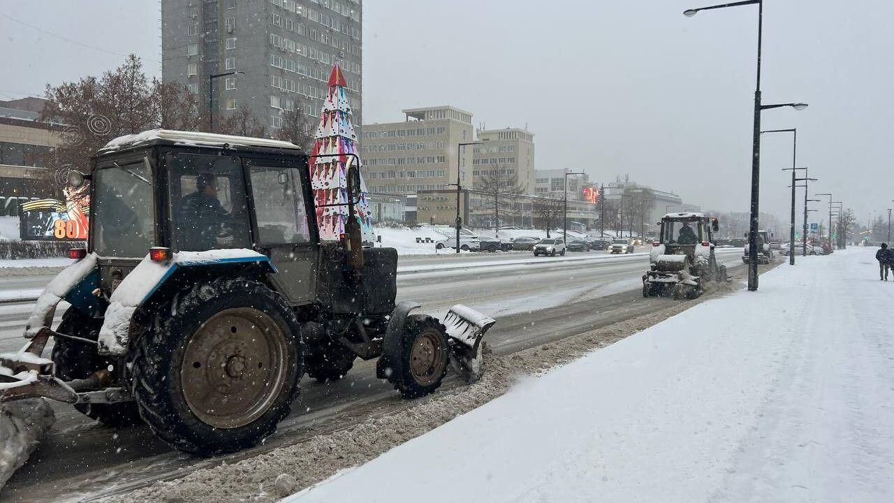 Сильный снегопад ожидается в Перми в ночь на 30 января