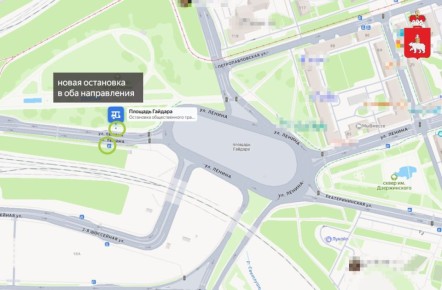 Новая остановка «Площадь Гайдара» начнет работу уже с 7 февраля