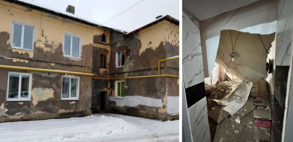 Владельцам жилья, в котором обрушился потолок, было предложено временное размещение