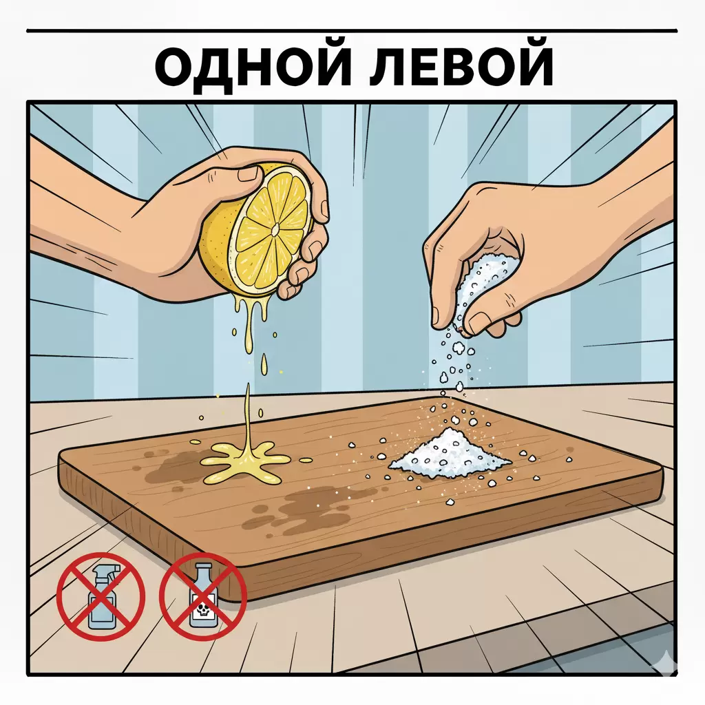 Как быстро вернуть свежесть разделочной доске без химикатов