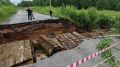 Сильный ливень разрушил мост в Кизеловском округе
