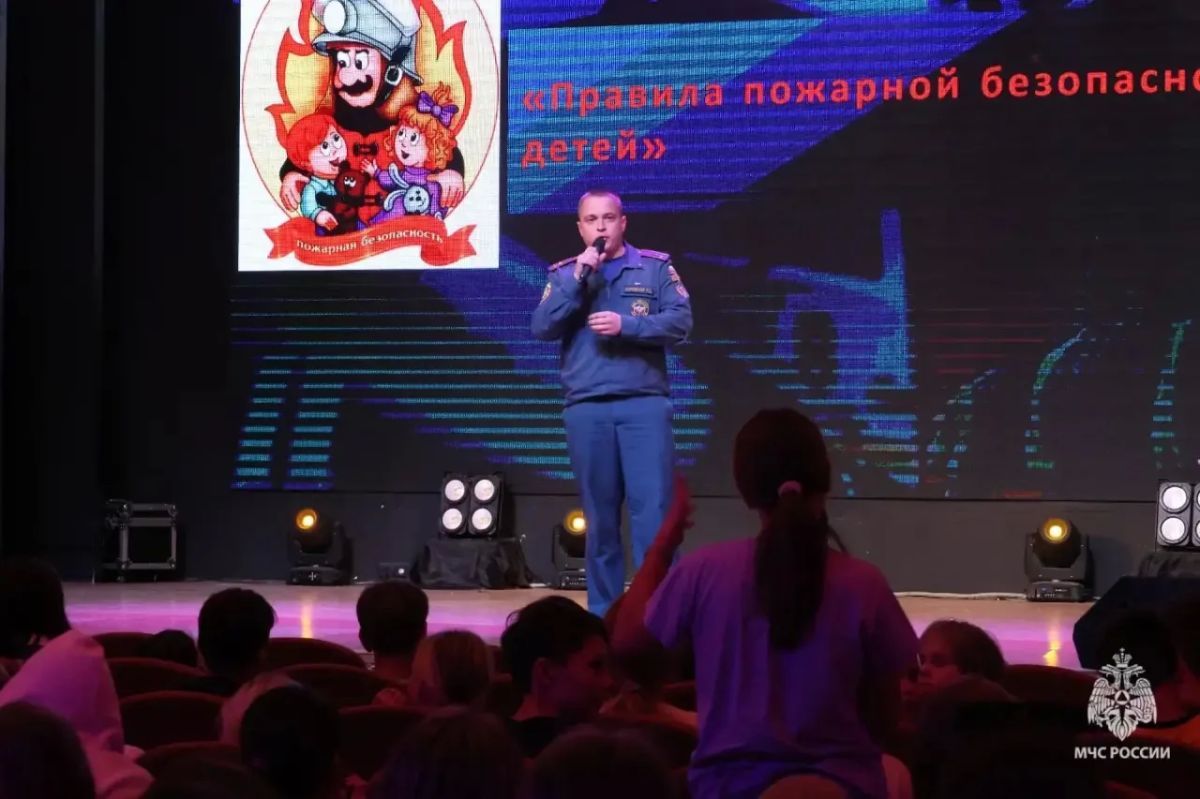МЧС России о безопасности и особенностях службы: встреча в детском лагере МЧС России о безопасности и особенностях службы: встреча в детском лагере