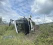 Перевернулся рейсовый автобус в Березниках