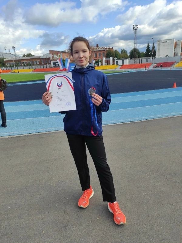 Спортсменка из Перми взяла серебро на чемпионате России по лёгкой атлетике
