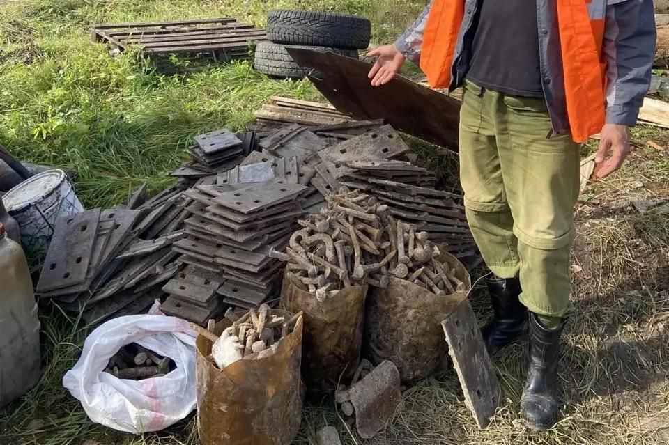 Почти две тонны ж/д путей украл мужчина в Перми