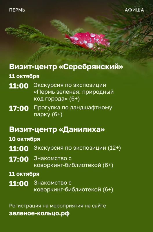 Эдуард Соснин: #Афиша_Перми. В выходные пермяков ждут культурные, экологические и спортивные мероприятия Эдуард Соснин: #Афиша_Перми. В выходные пермяков ждут культурные, экологические и спортивные мероприятия