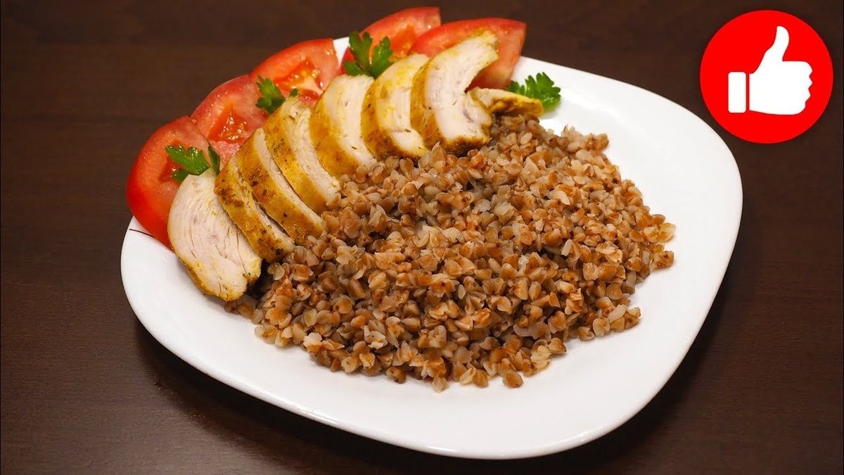 Куриное филе с гречневой кашей