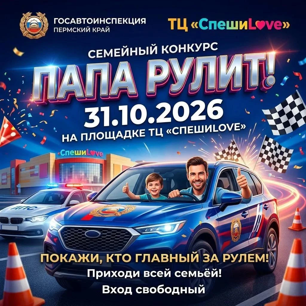 Завтра в Перми пройдет краевой конкурс «Папа рулит!»