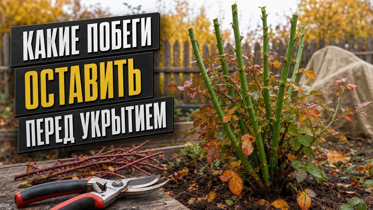 Розы перед зимой: какие побеги оставить, а какие удалить